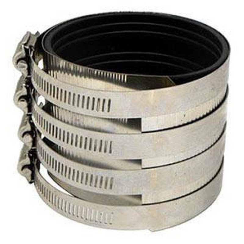 10 in. No Hub Domestic 301 Stainless Steel Coupling with Neoprene Gasket | Ferguson