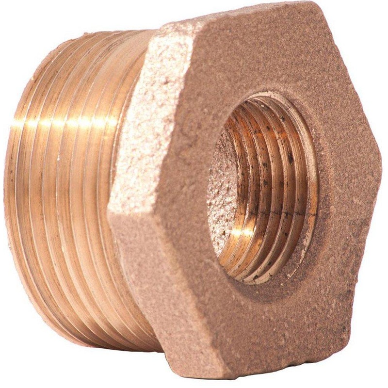 1 x 3/8 in. MNPT x FNPT Brass Reducing Hex Head Bushing | Ferguson