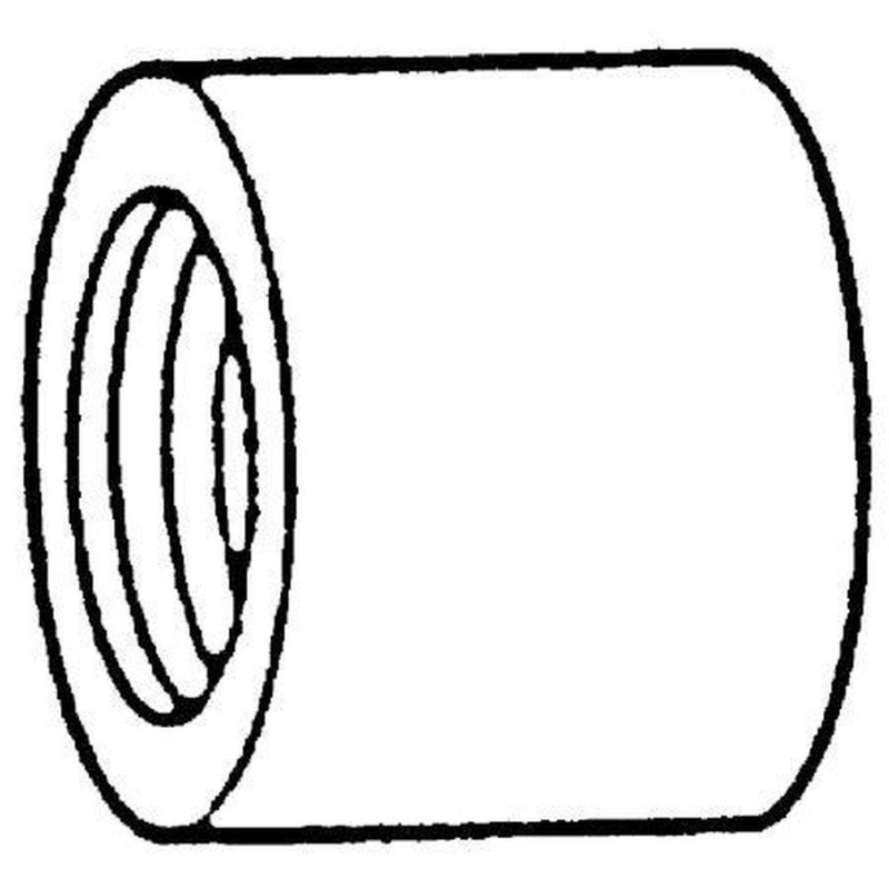 2-1/2 x 1-49/100 in. FNPT 150# Global 304L Stainless Steel Half Coupling | Ferguson