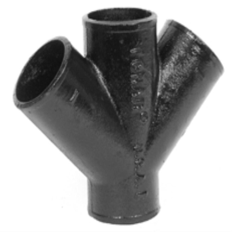 2 in. Spigot Cast Iron Double Wye | Ferguson