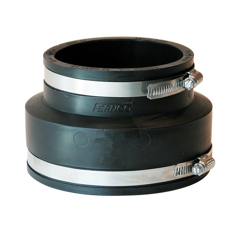 Fernco 1006 Series 6 in. Clamp Plastic Coupling with Stainless Steel Band | Ferguson