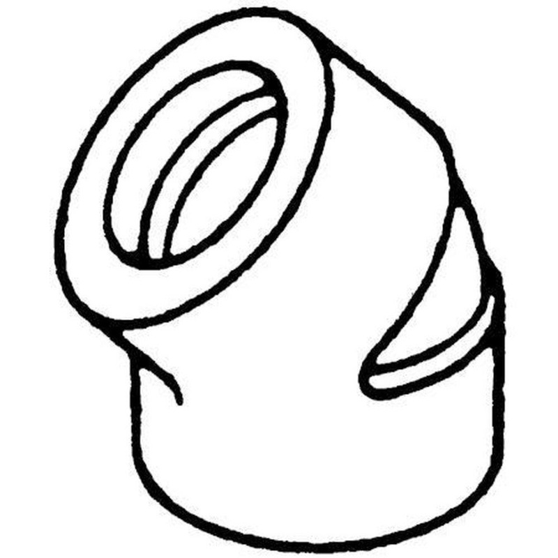 1/4 in. Socket 3000# 316L Stainless Steel 45 Degree Elbow | Ferguson