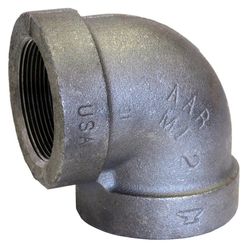 2-1/2 in. Threaded 300# Black Malleable Iron 90 Degree Elbow | Ferguson