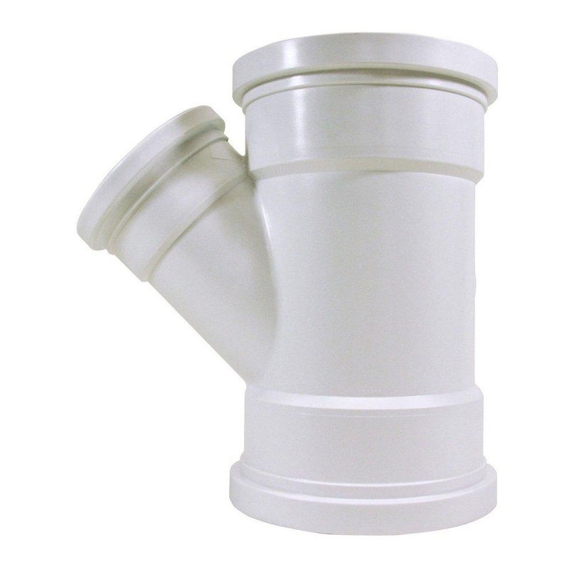 Multi-Fittings Corporation Trench Tough Plus 6 x 6 x 4 in. Gasket PVC Double Sewer Wye | Ferguson