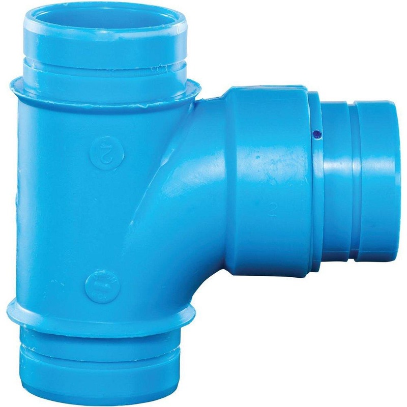 Orion Blueline 1-1/2 in. Mechanical Joint Straight and Sanitary Polyethylene Tee | Ferguson