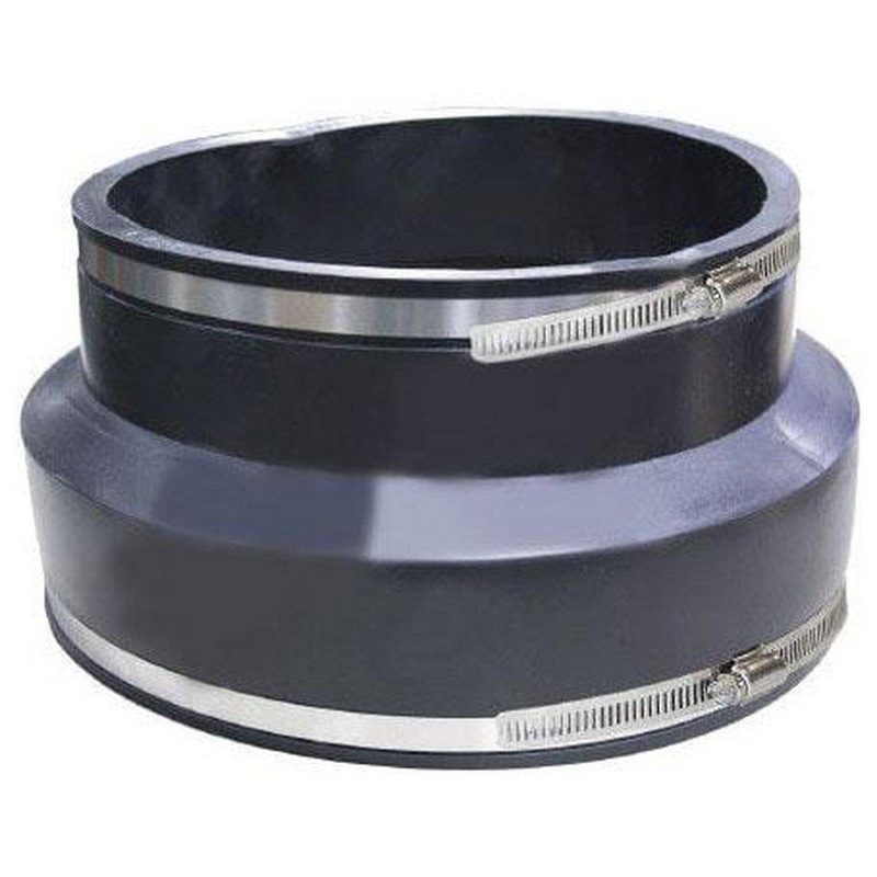 Fernco 1006 Series 8 in. Clamp Plastic Coupling with Stainless Steel Band | Ferguson