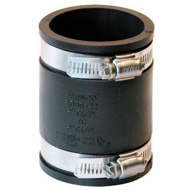 Fernco 1056 Series 2 in. Clamp Plastic Coupling with Stainless Steel Band | Ferguson