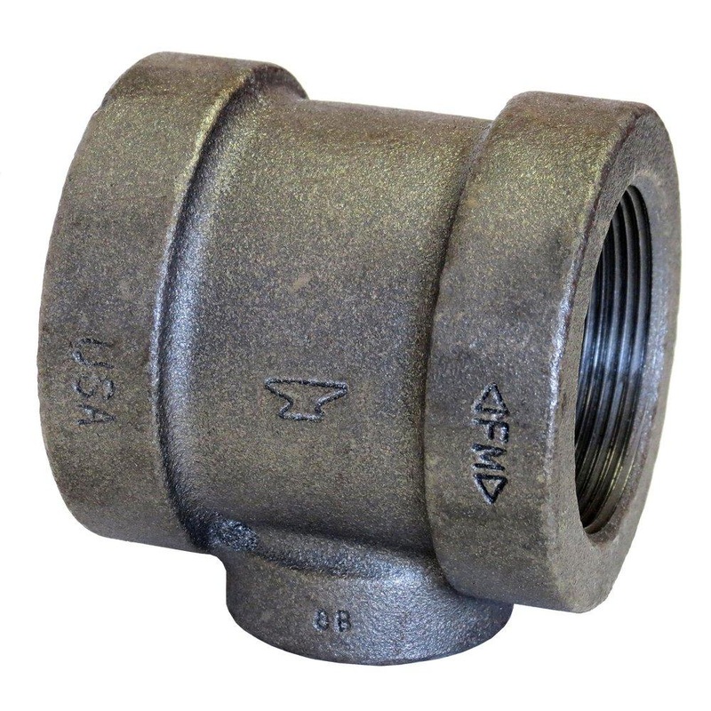 1-1/4 x 1 x 1 in. Threaded 125# Cast Iron Tee | Ferguson