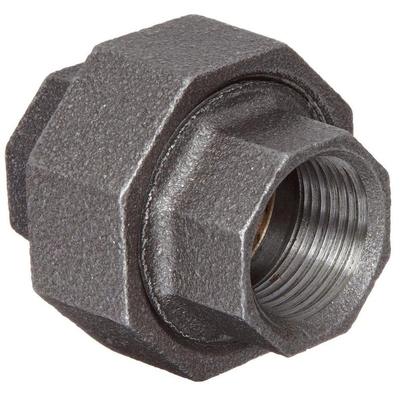 3 in. 150# Ground Joint Iron and Brass Black Malleable Union | Ferguson