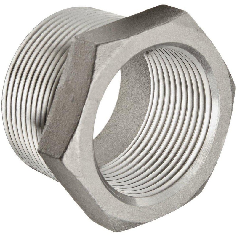 1 x 1/2 in. Threaded 3000# Reducing Global 316L Stainless Steel Bushing | Ferguson