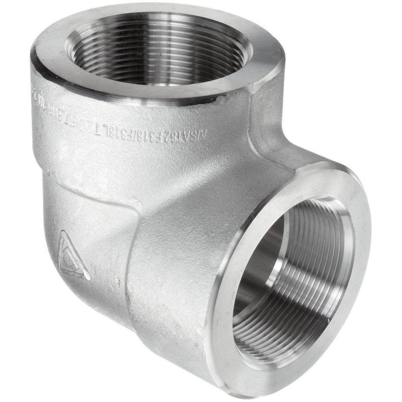 2 in. 3000# SS 316L Threaded 90 Elbow Stainless Steel | Ferguson