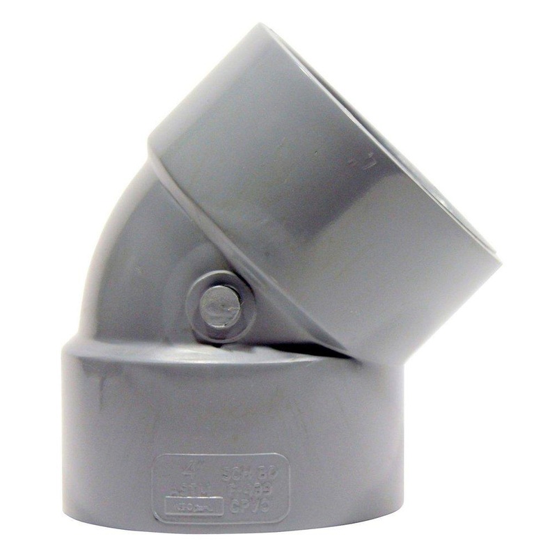 4 in. Socket Schedule 80 CPVC 45 Degree Elbow | Ferguson