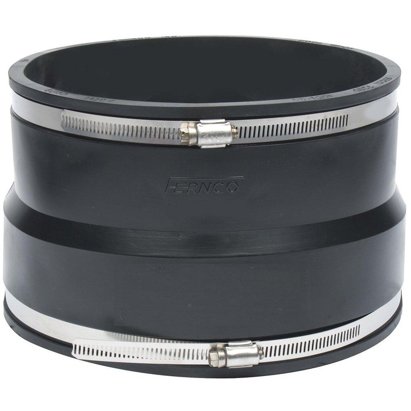 Fernco 1051 Series 6 in. Clamp Plastic Coupling with Stainless Steel Band | Ferguson