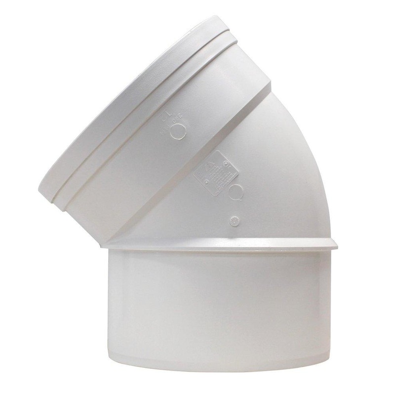 TRENCH TOUGH PLUS 12 in. Spigot x Gasket Straight DR 35 PVC 45 Degree Elbow | Ferguson