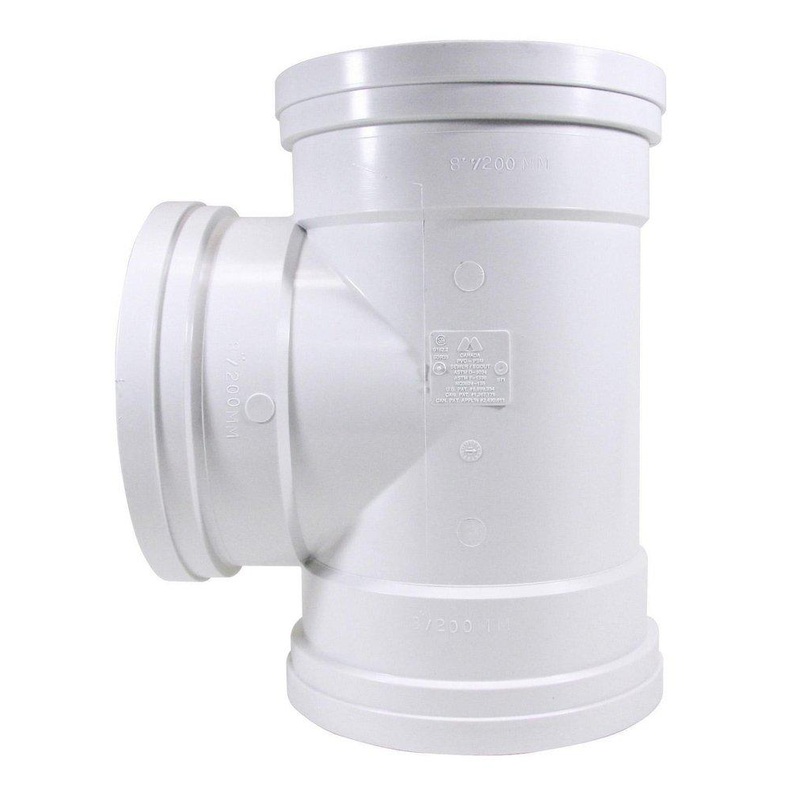TRENCH TOUGH PLUS 8 in. Gasket Plastic Sewer Tee | Ferguson