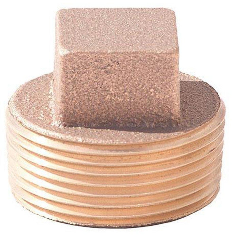 1-1/4 in. Brass Square Head Solid Plug | Ferguson