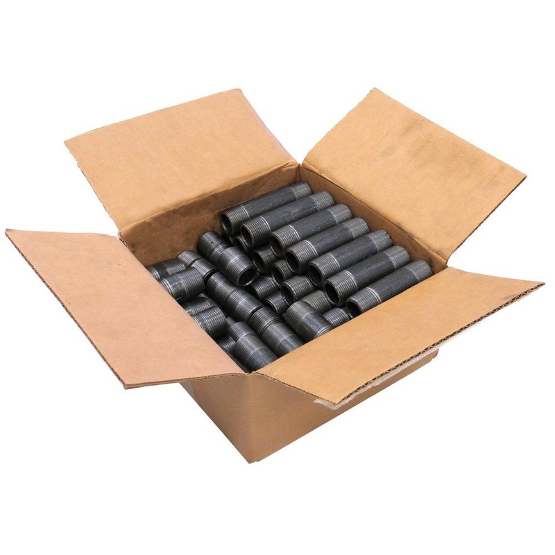 1/2 in. Threaded Extra Heavy Black Assorted Nipple 6 Pack | Ferguson