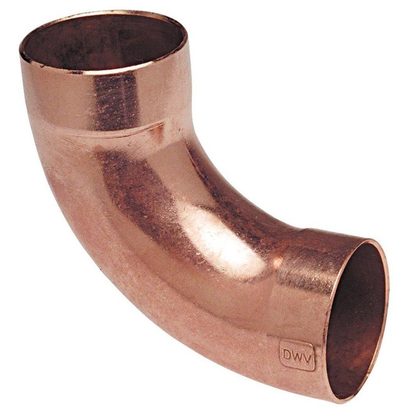 2-1/2 in. Copper 90 Long Turn Elbow (2-5/8 in. OD) | Ferguson
