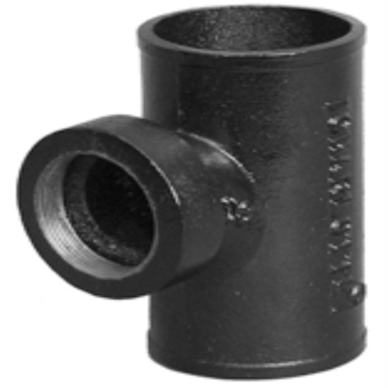 2 x 1-1/2 in. Spigot x FNPT Cast Iron Sanitary Tapped Tee | Ferguson
