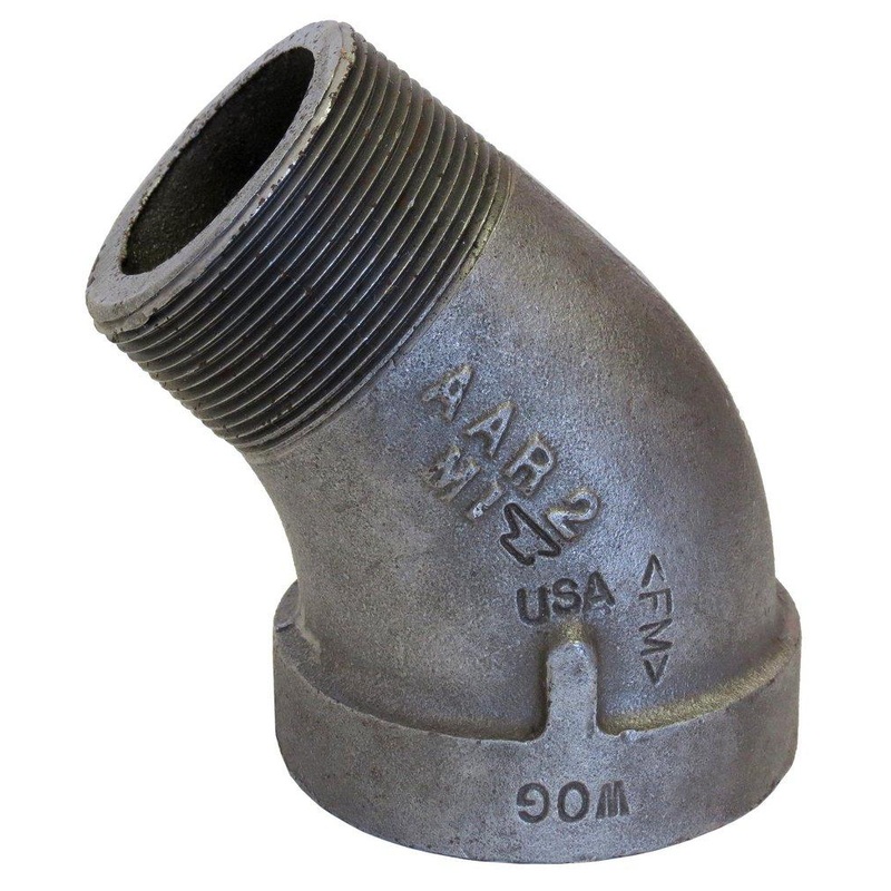 1 in. NPS 300# Street Black Malleable Iron 45 Degree Elbow | Ferguson