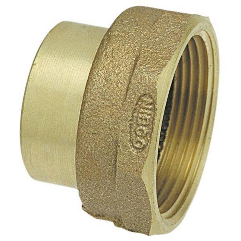 3 in. Fitting x FNPT Cast Copper and Bronze DWV Adapter | Ferguson