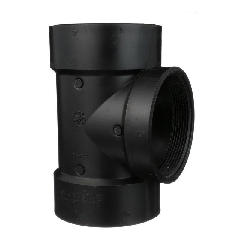 4 in. ABS DWV Flush Cleanout Tee | Ferguson