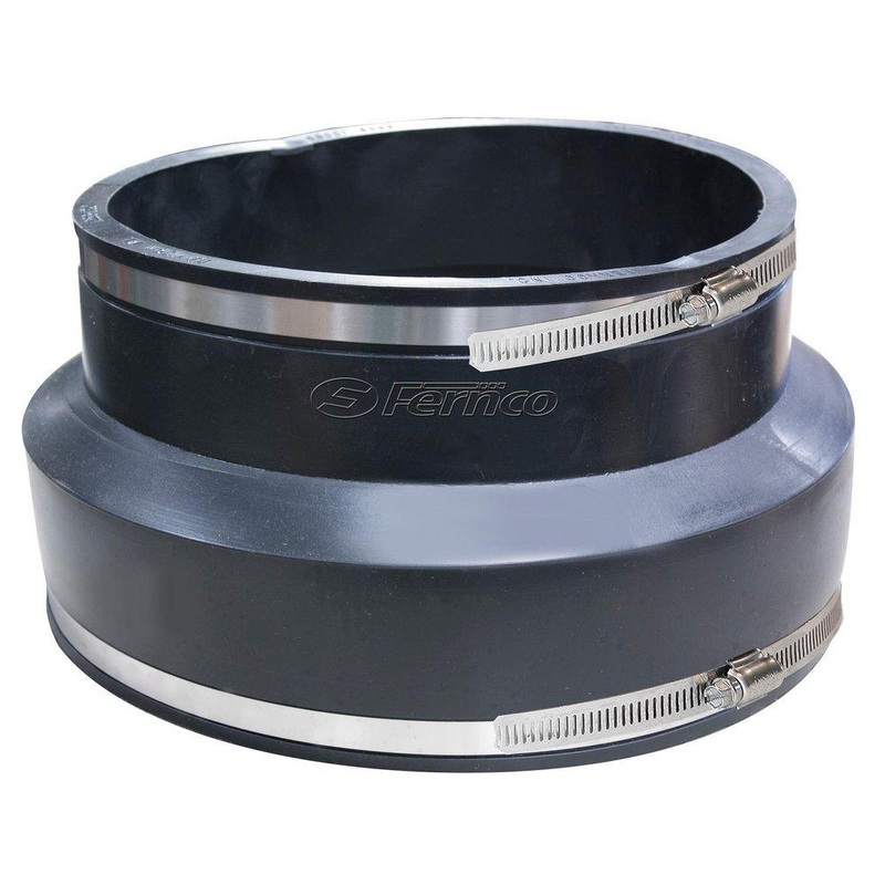 Fernco 1006 Series 10 in. Clamp Plastic Coupling with Stainless Steel Band | Ferguson