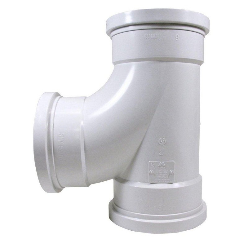 TRENCH TOUGH PLUS 6 in. Gasket PVC SDR 35 Sewer Tee Wye | Ferguson