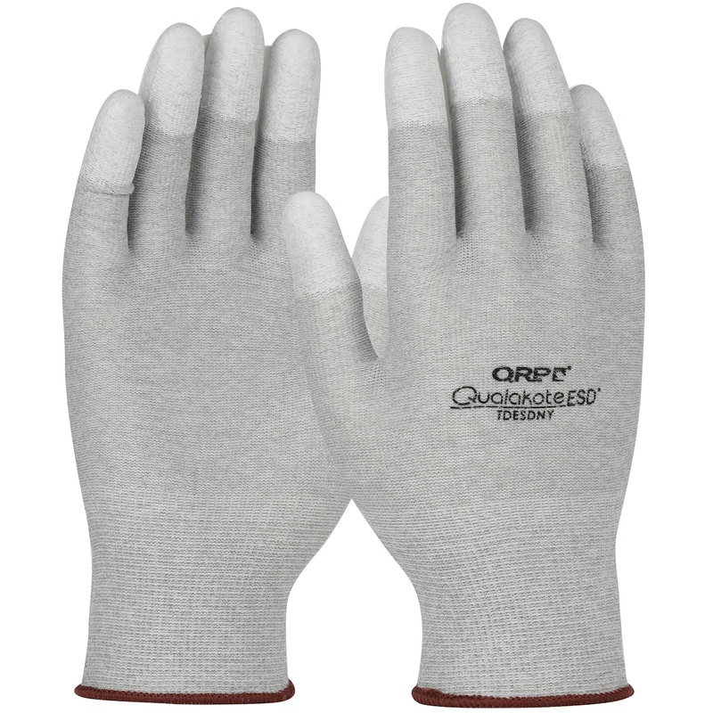 Electrostatic Dissipative Gloves- PIP RP Qualakote Seamless Knit Nylon/Carbon Fiber Glove, GPTDESDNY