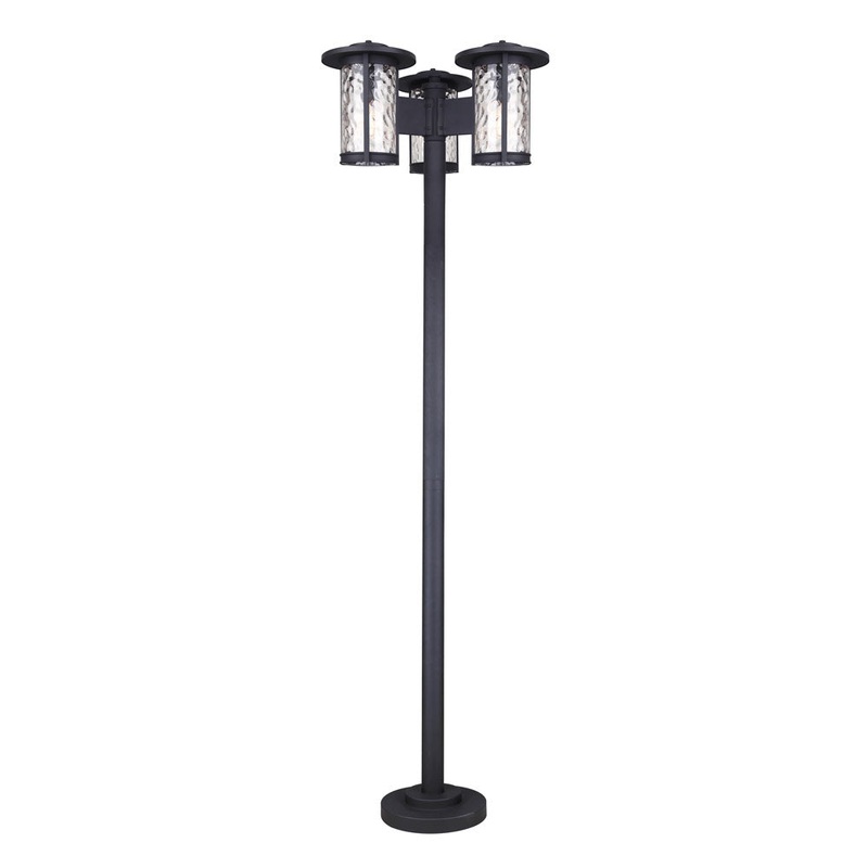 Outdoor Post Light – Canarm LEON Black Outdoor Post Light, IOL568BK