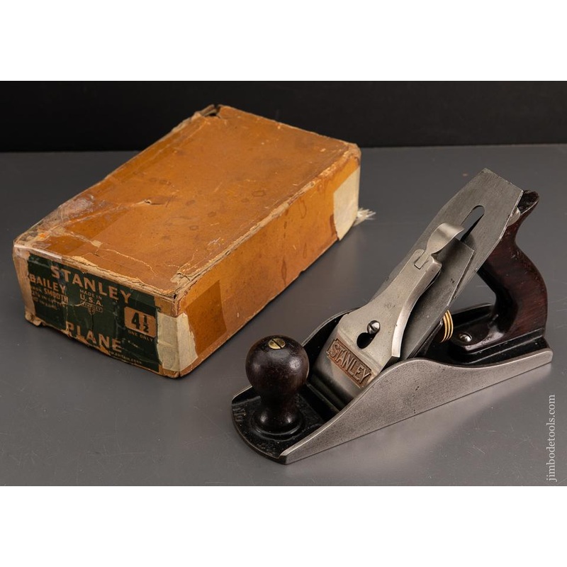 STANLEY No. 4 1/2 Smooth Plane Type 16 circa 1933-41 FINE in Original Box – 93306