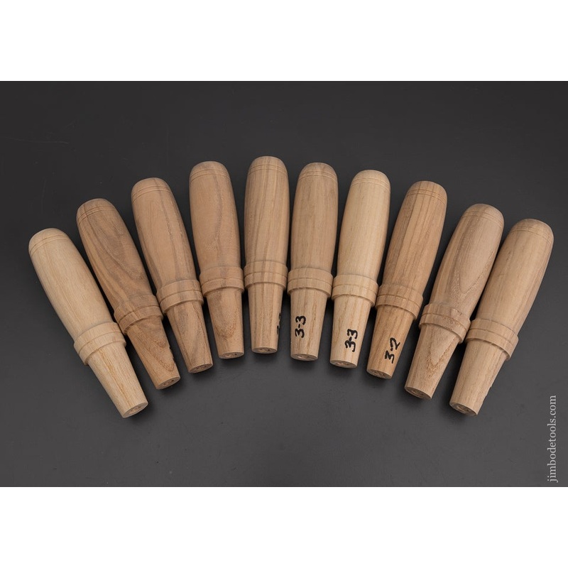 10 Hickory Socket Firmer Chisel Handles – 101439