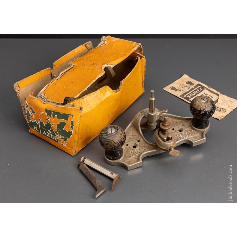 100% Complete STANLEY No. 71 Router Plane with Original Box – 95566
