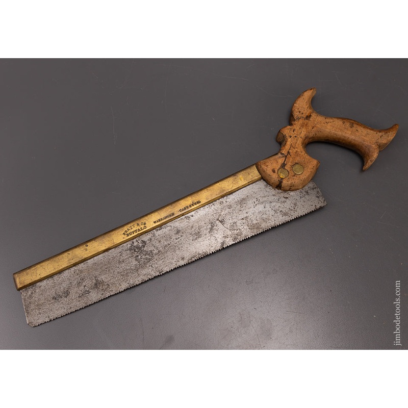 12 Inch PRATT & CO. BUFFALO Brass Back Saw – 108127