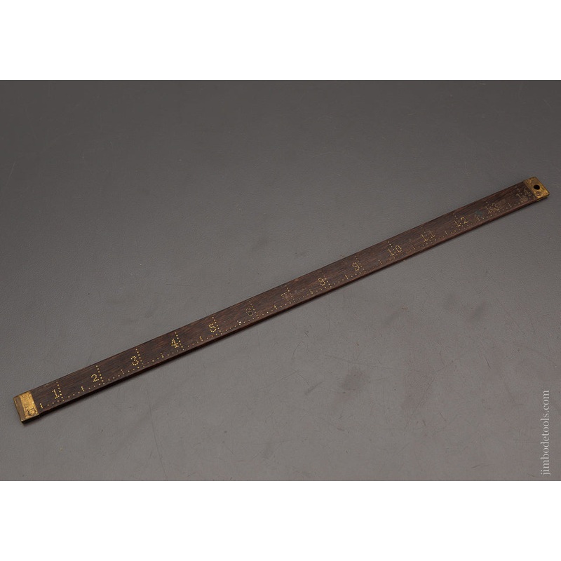 14 Inch Rosewood Rule with Brass Pins – 104109