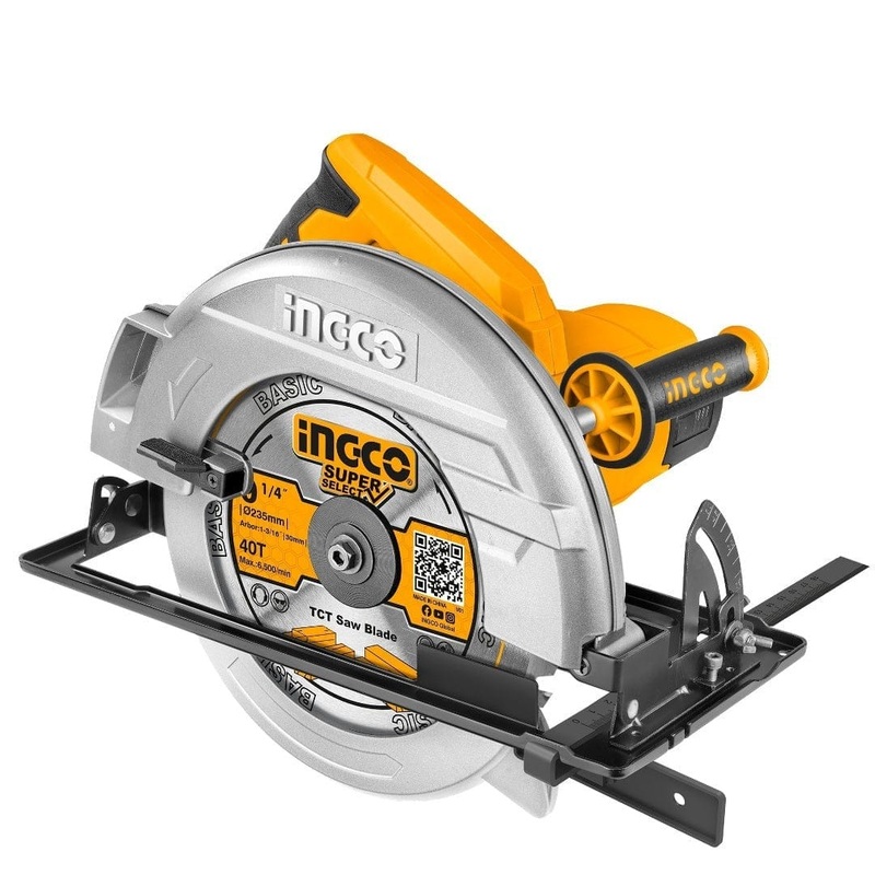 Ingco 9 Circular Saw 2200W with Adjustable Cutting Depth & Bevel  CS23522