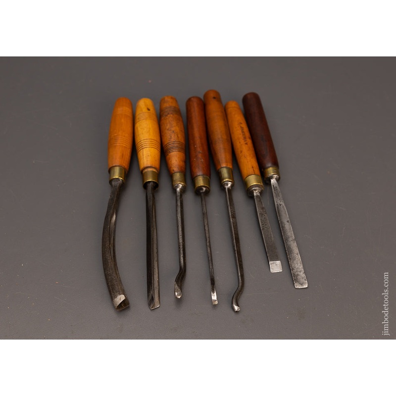 7 Good ADDIS Carving Chisels Gouges – 114343