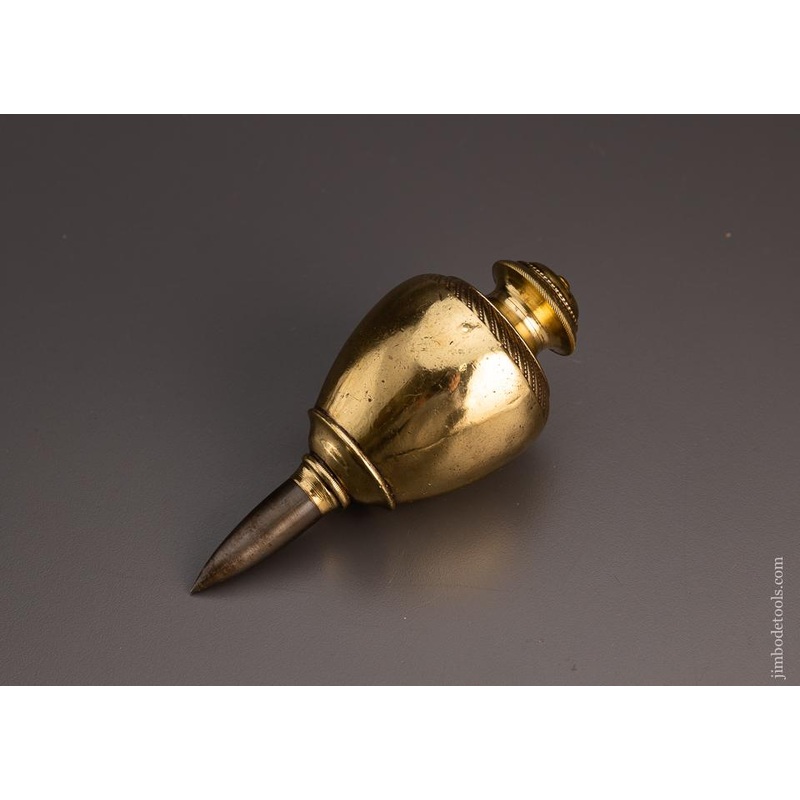 Stunning Profusely Knurled Brass Plumb Bob – EXCELSIOR 97748
