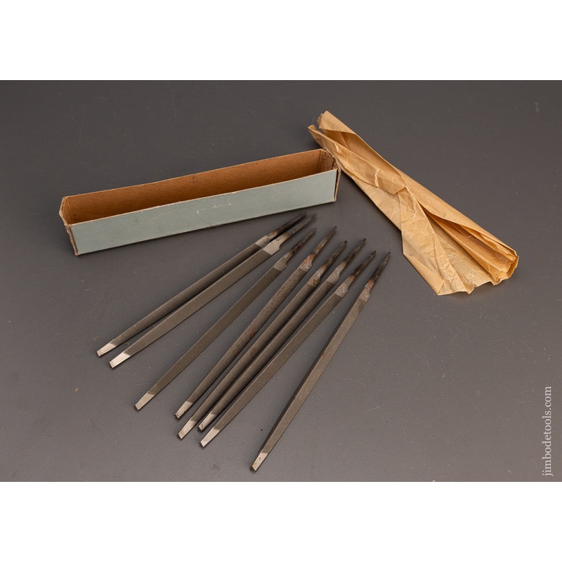 8 NICHOLSON 6 Inch Slim Taper Saw Files Mint in Box – 113551