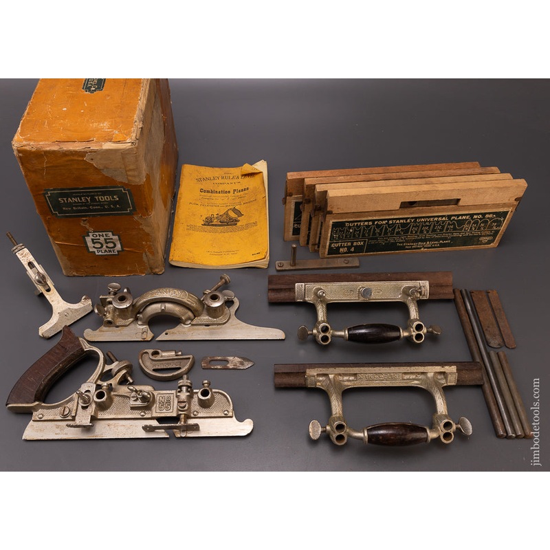 SWEETHEART STANLEY No. 55 Combination Plane 100% Complete in Original Box  108226