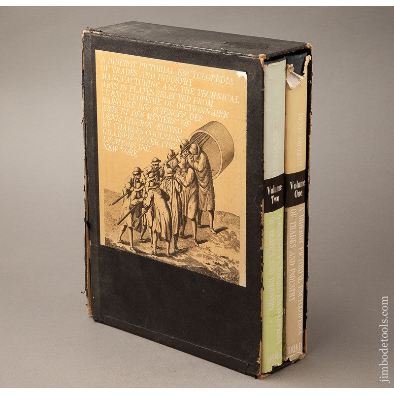 Two Books:  A DIDEROT PICTORIAL ENCYCLOPEDIA OF TRADES & INDUSTRY VOLUMES 1 & 2 by Denis Diderot * 69228