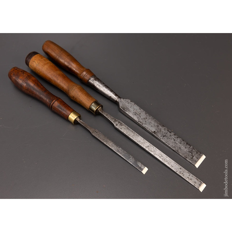 3 Excellent, Sharp User Antique Chisels – 108113