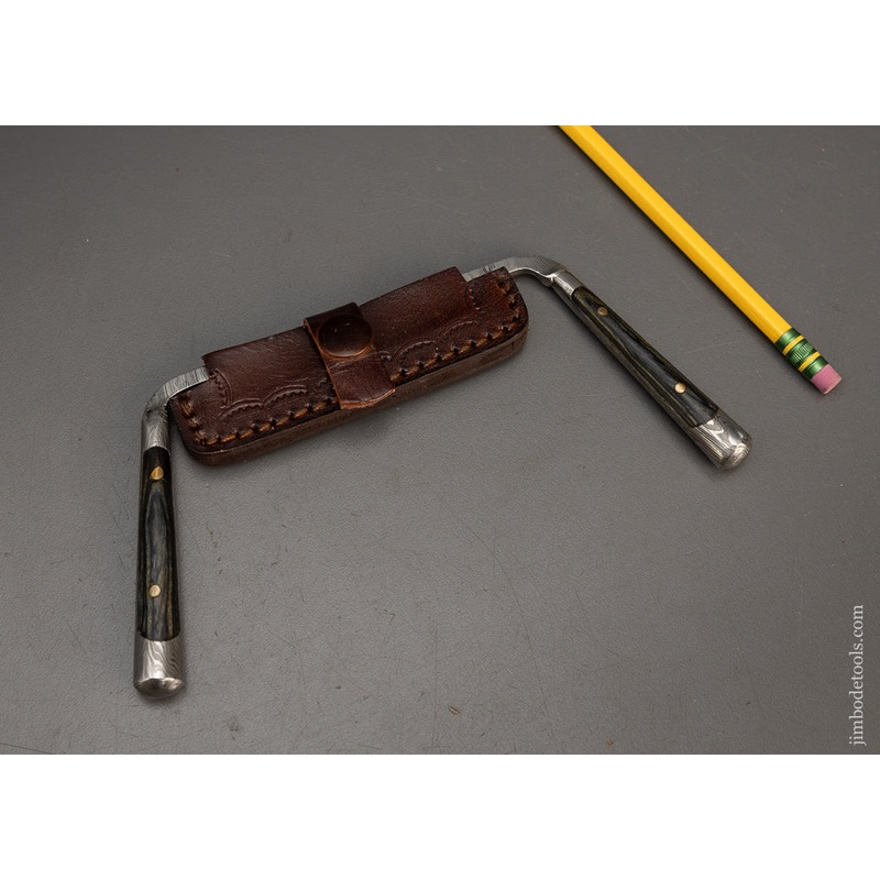 Adorable 3 Inch Perfect Handle Style Draw Knife Damascus Steel with Sheath * 115782