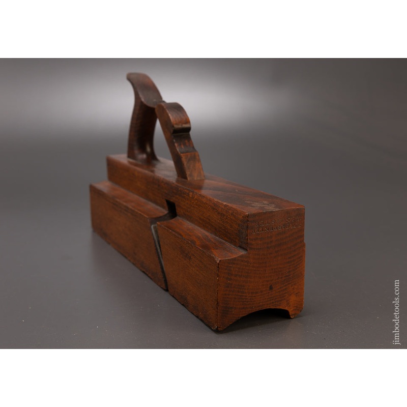 3 Inch Wide Handled Moulding Plane by E.W. CARPENTER LANCASTER – 110290