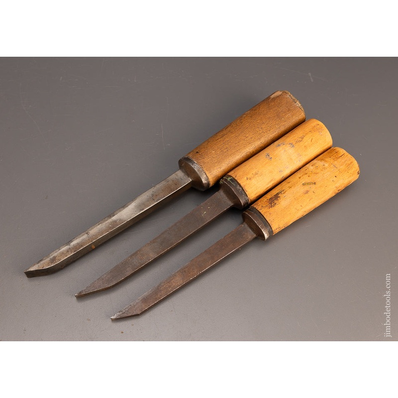 3 Pig Sticker Mortise Chisels SORBY — 113923