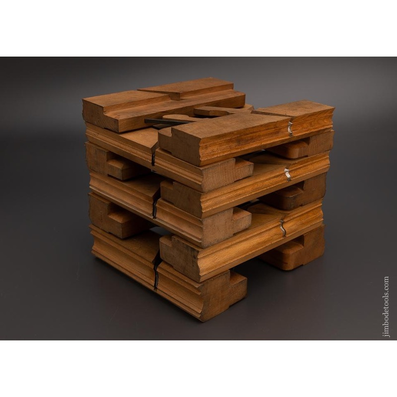 Amazing Graduated Set 12 Moulding Planes – 2 Sets of 6 Mint & Unused – EXCELSIOR 98883