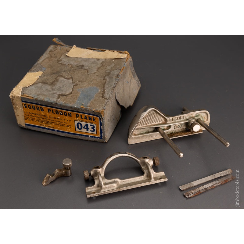 100% Complete RECORD No. 043 Plough Plane in Original Box — 104743