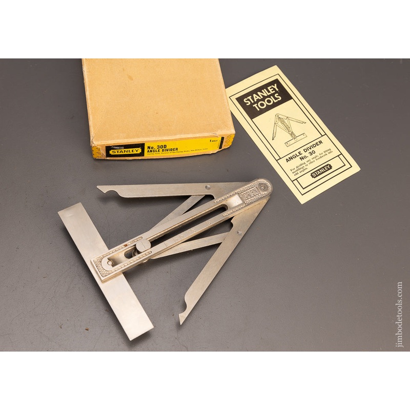 STANLEY No. 30D Angle Dividers Mint in Box – 114086