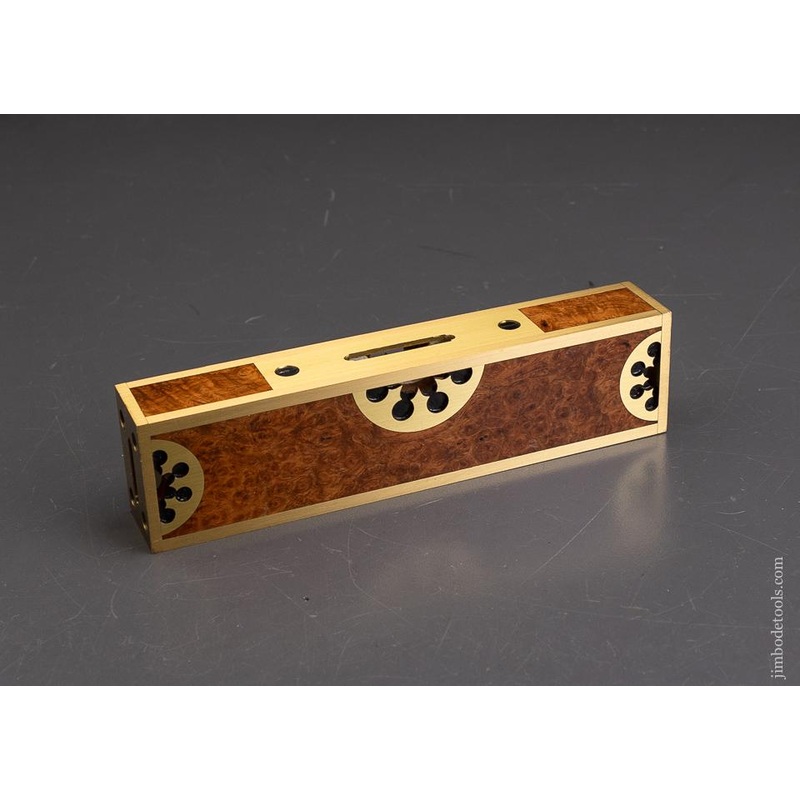 Stunning Amboyna Burl STRATTON Level by BARRY WEAVER – EXCELSIOR 95994