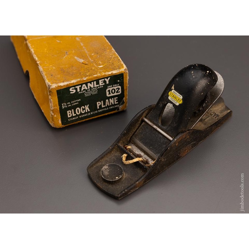 STANLEY No. 102 Block Plane Near Mint in Box – 98678